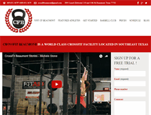 Tablet Screenshot of crossfitbeaumont.com